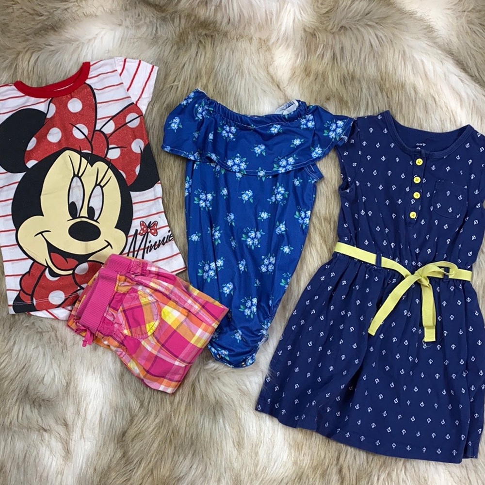 4T Girl Lot Bundle, Minnie Mouse, Nautical